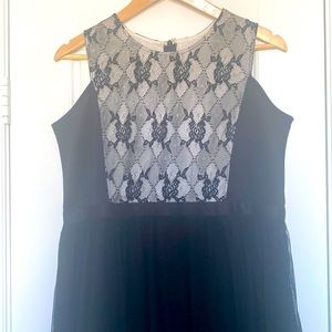 Formal dress with floral lace